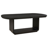 Leandro 78-inch Extension Dining Room Table Burnished Black